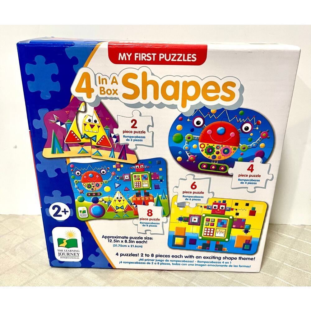 The Learning Journey My First 4-In-A-Box Puzzle Shapes Educational